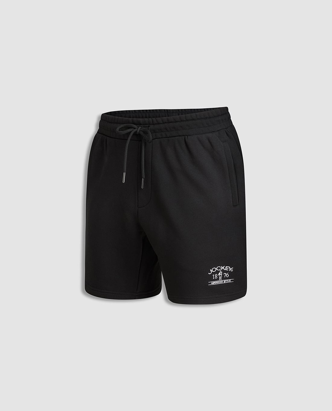 JOCKEY - Quần short nam lưng thun da cá thêu logo