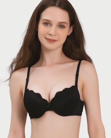  MISAKI - Áo ngực cup 3/4 ren đai trơn mút dày 