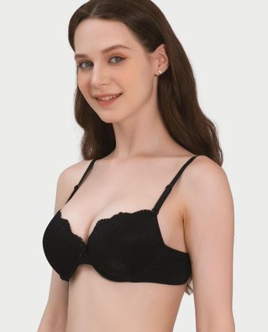  MISAKI - Áo ngực cup 3/4 ren đai trơn mút dày 