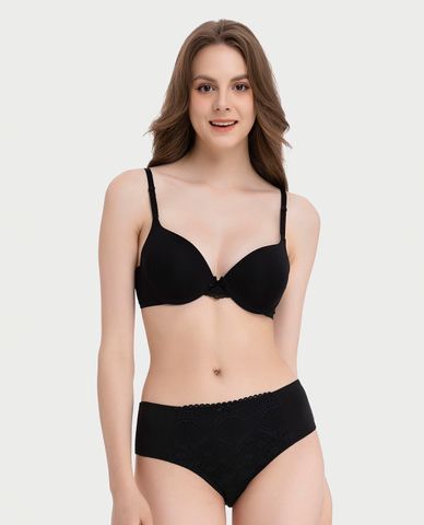  MISAKI - Quần lót nữ lưng cao microfiber phối ren 