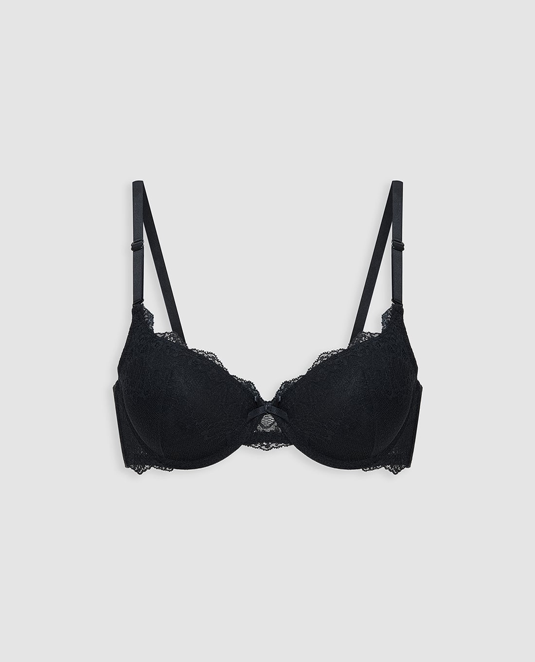 MISAKI - Áo ngực mút dày cúp ren phối dây lưng ren