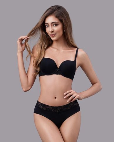  VERA - Quần lót bikini nữ microfiber phối ren 