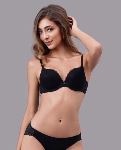  VERA -  Áo ngực cup 3/4 ren phối lưới mút dày 