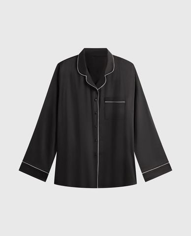  VERA - Bộ pijama dài nữ latin trơn tay dài 