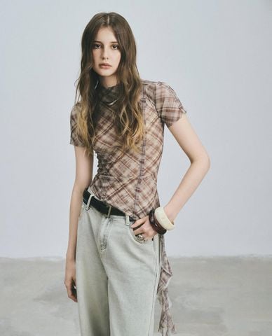  DEZUS - Quần jeans nữ ống rộng Sophia 