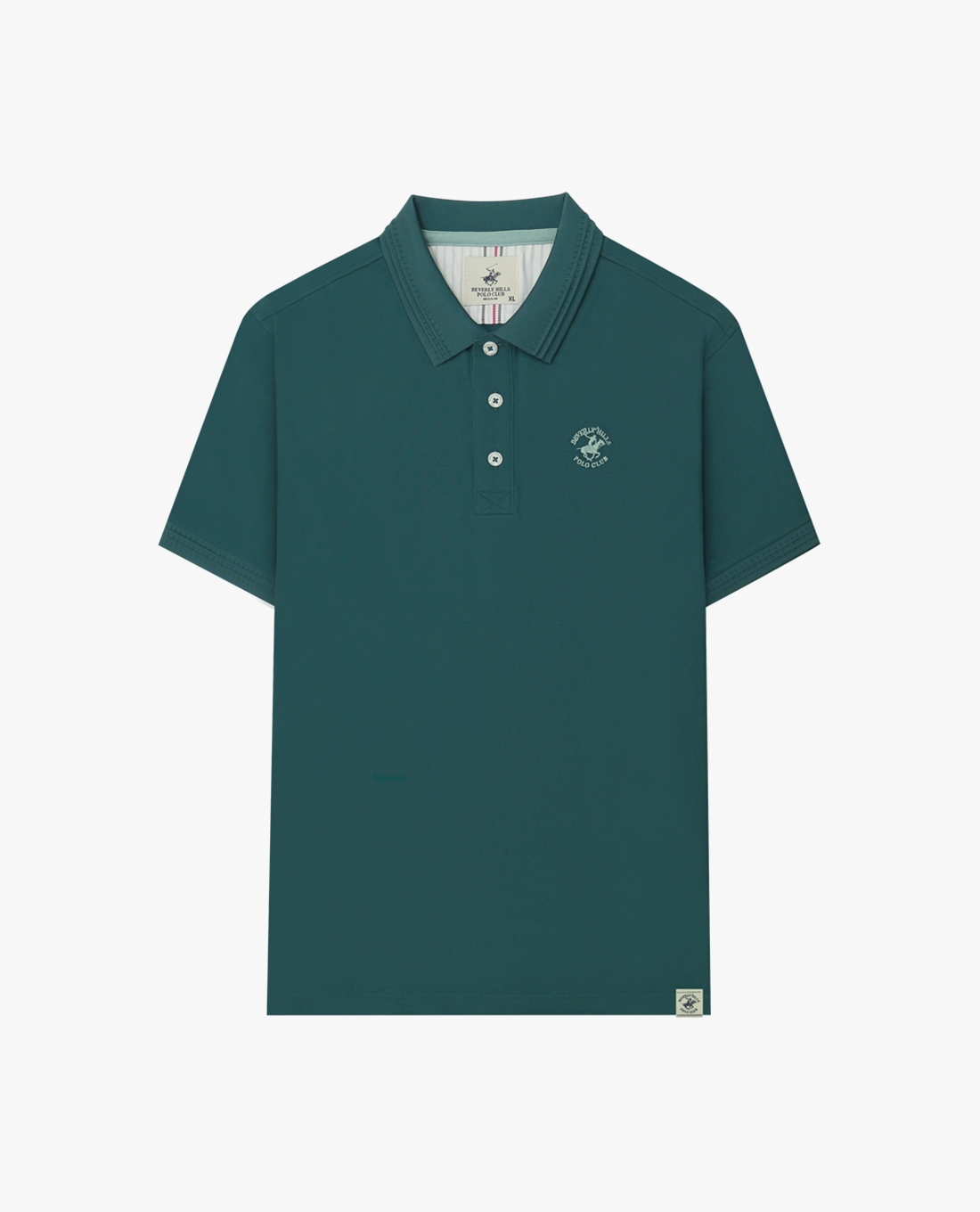 BEVERLY HILLS POLO CLUB - Áo polo nam cổ bẻ tay ngắn thêu logo