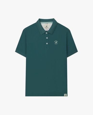  BEVERLY HILLS POLO CLUB - Áo polo nam cổ bẻ tay ngắn thêu logo 