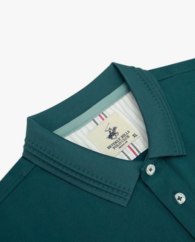  BEVERLY HILLS POLO CLUB - Áo polo nam cổ bẻ tay ngắn thêu logo 