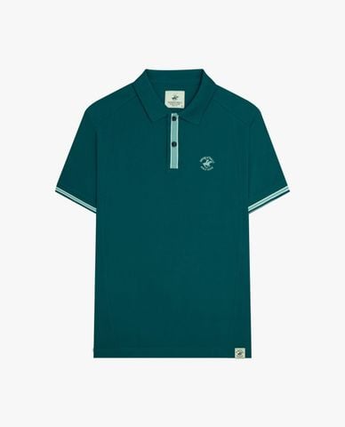  BEVERLY HILLS POLO CLUB - Áo polo nam cổ bẻ tay ngắn phối viền 