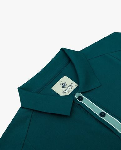  BEVERLY HILLS POLO CLUB - Áo polo nam cổ bẻ tay ngắn phối viền 