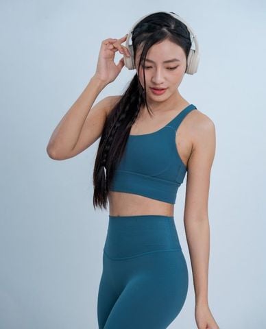  AZURA - Áo bra thể thao nữ cổ tròn đan dây 