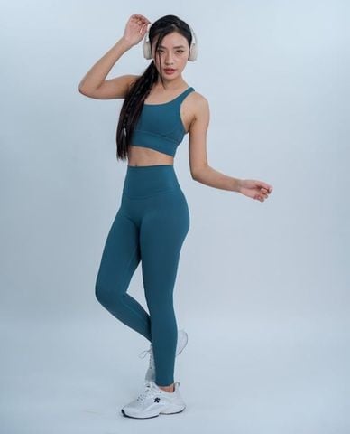  AZURA - Áo bra thể thao nữ cổ tròn đan dây 