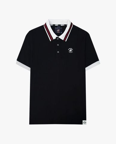  BEVERLY HILLS POLO CLUB - Áo polo nam cổ bẻ tay ngắn viền sọc 