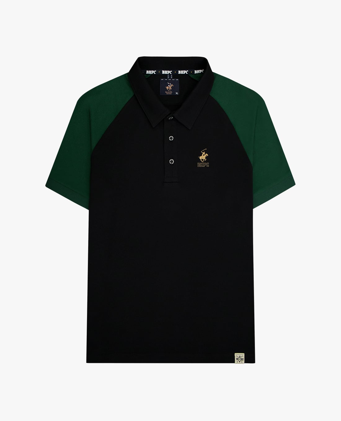 BEVERLY HILLS POLO CLUB - Áo polo nam cổ bẻ tay ngắn thêu logo