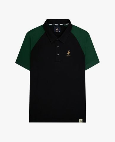  BEVERLY HILLS POLO CLUB - Áo polo nam cổ bẻ tay ngắn thêu logo 