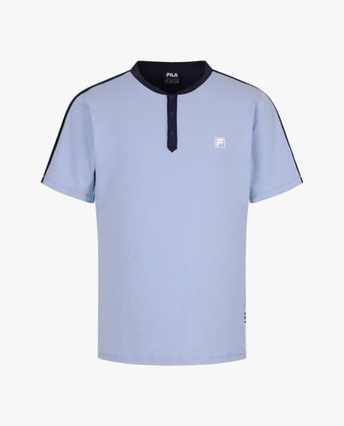 FILA - Áo thun thể thao nam cổ henry tay ngắn Performance 