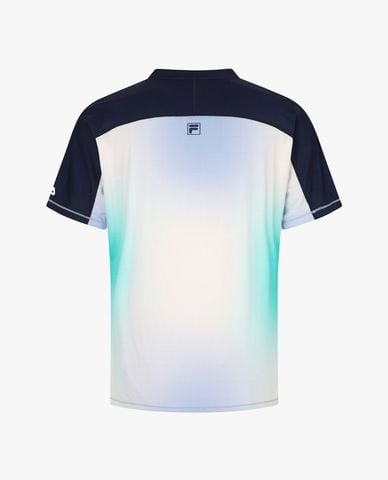  FILA - Áo thun thể thao nam cổ henry tay ngắn Performance 