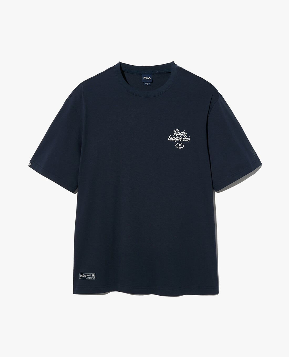 FILA - Áo thun unisex cổ tròn tay ngắn Rugby Graphic