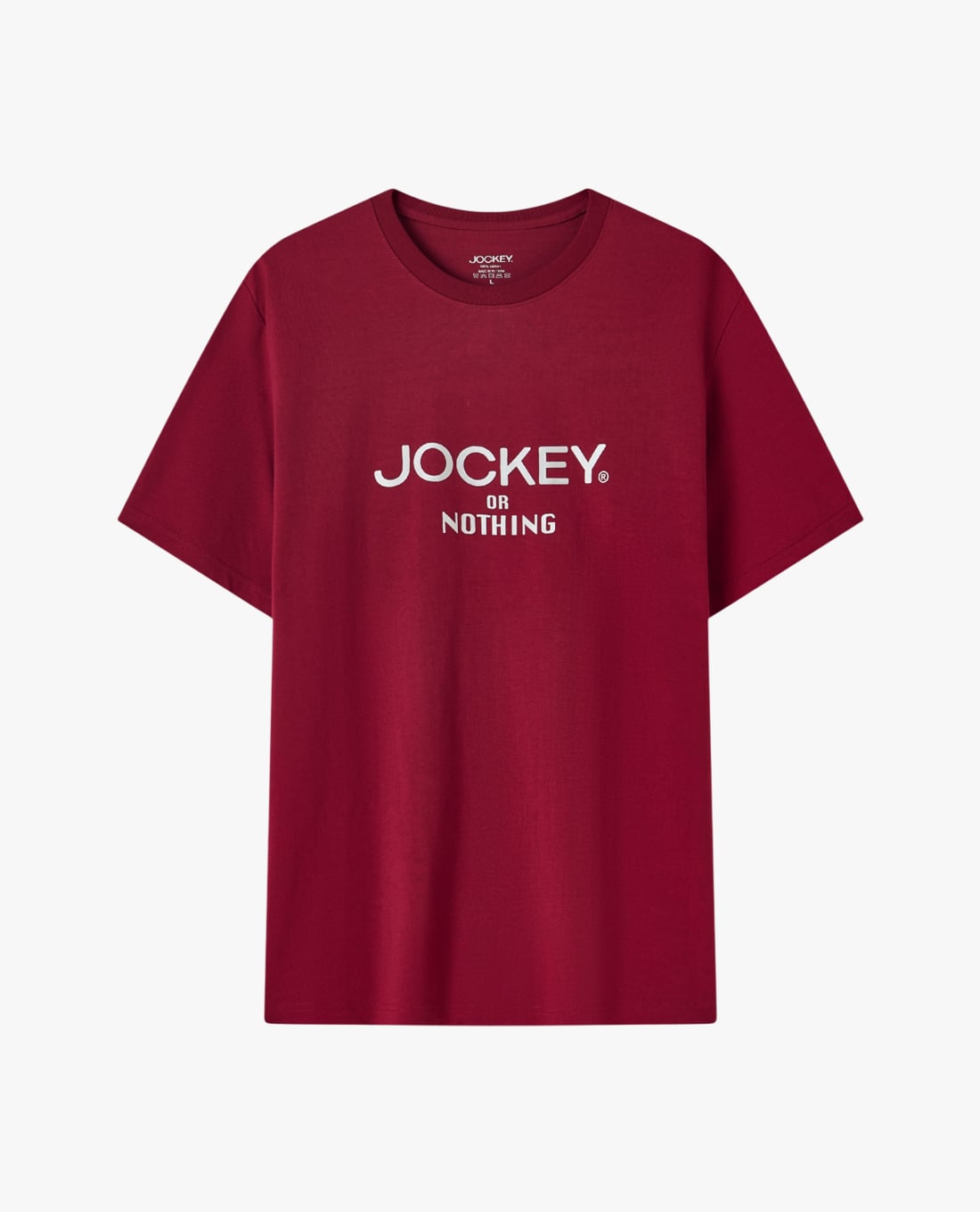 JOCKEY - Áo thun nam cổ tròn tay ngắn in logo