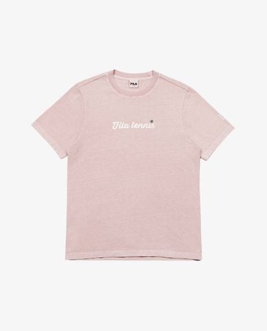  FILA - Áo thun unisex cổ tròn tay ngắn Tennis Heritage 