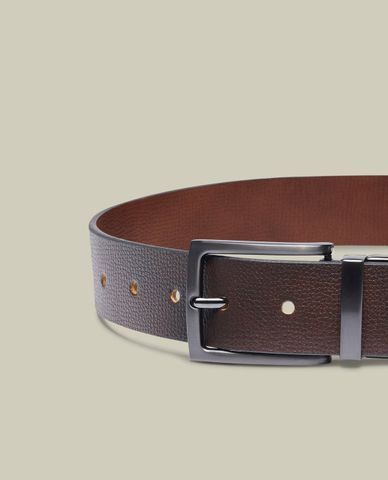  CHARLES TYRWHITT - Thắt lưng nam bản vừa Leather Textured 