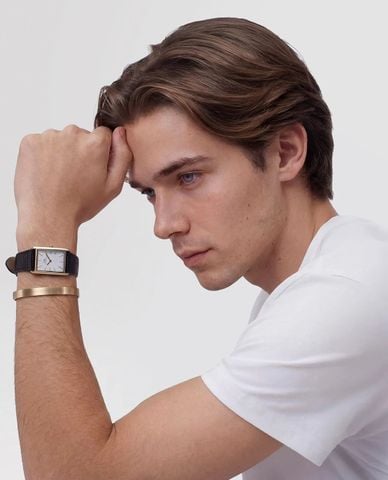  DANIEL WELLINGTON - Vòng đeo tay unisex Line Cuff Brushed 
