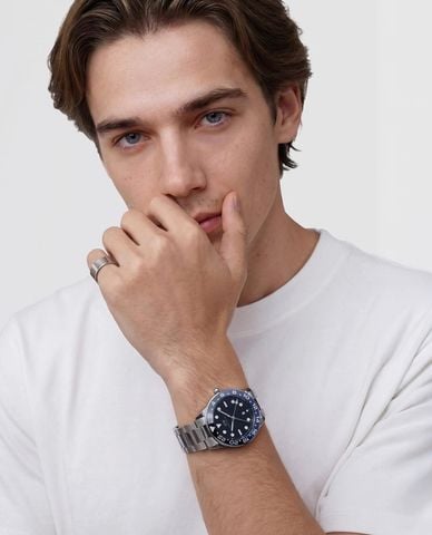  DANIEL WELLINGTON - Nhẫn unisex bản dày Line Brushed 