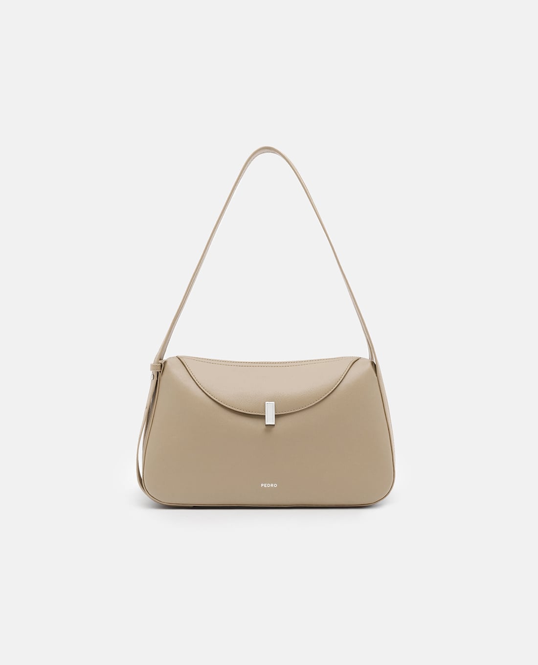 PEDRO - Túi đeo vai nữ hình thang nắp gập Leather