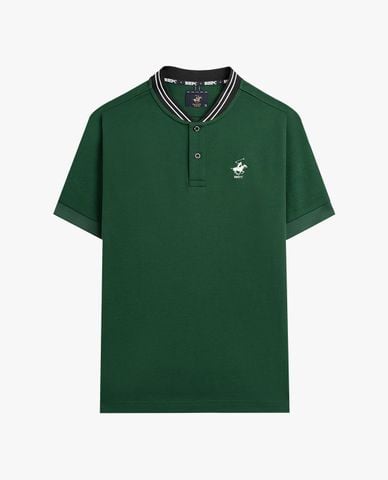  BEVERLY HILLS POLO CLUB - Áo polo nam cổ V tay ngắn viền sọc 