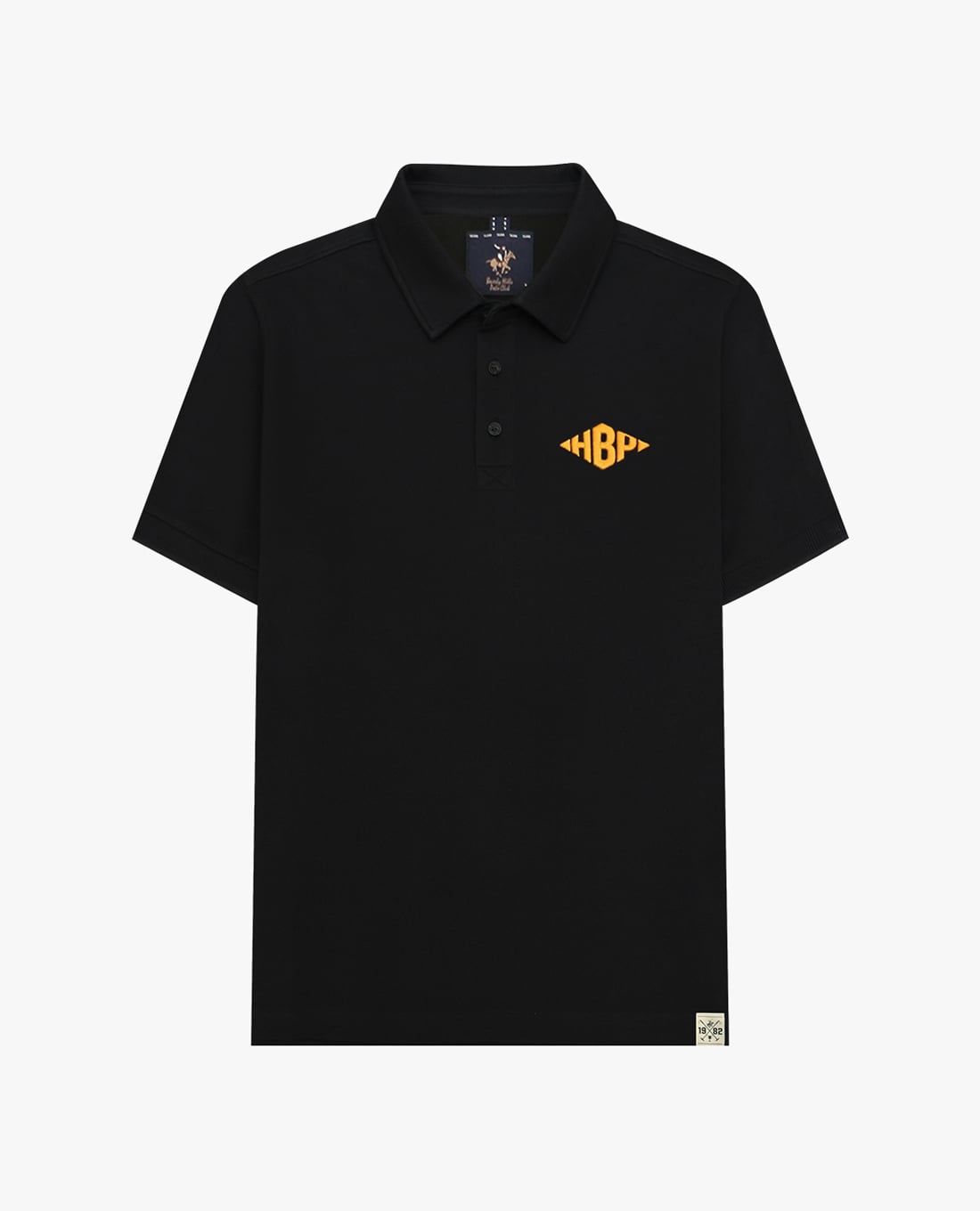 BEVERLY HILLS POLO CLUB - Áo polo nam cổ bẻ tay ngắn thêu logo