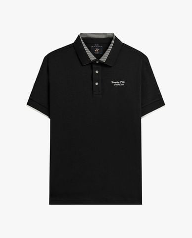  BEVERLY HILLS POLO CLUB - Áo polo nam tay ngắn phối logo 