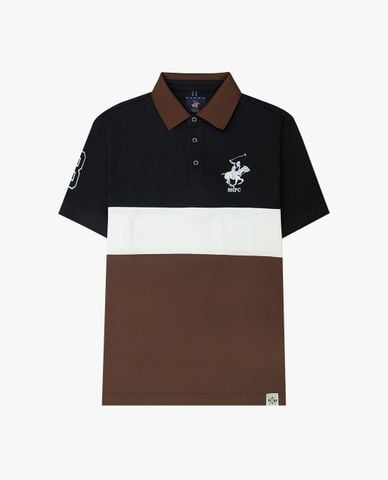  BEVERLY HILLS POLO CLUB - Áo polo nam cổ bẻ tay ngắn thêu logo 