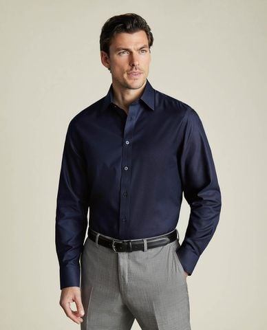  CHARLES TYRWHITT - Áo sơ mi nam tay dài Non Iron Twill 