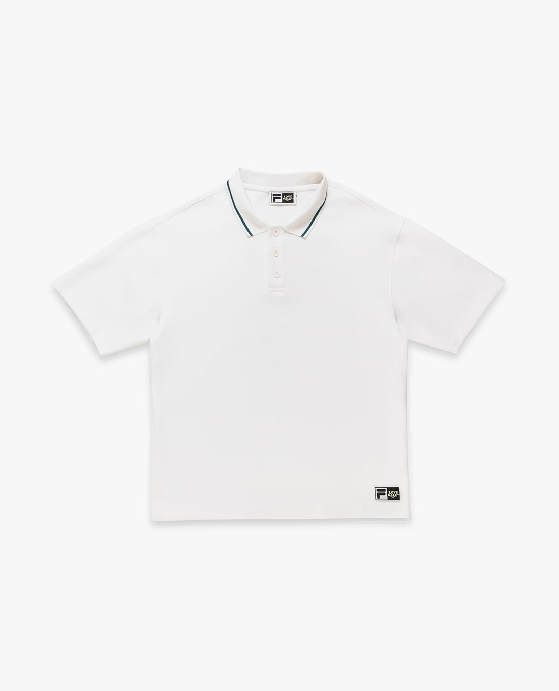 FILA - Áo polo unisex cổ bẻ tay ngắn Fila x Sea Artist