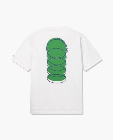  FILA - Áo thun unisex cổ tròn tay ngắn Bounce The Ball 