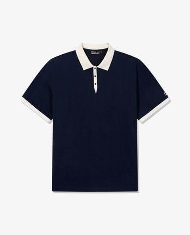  FILA - Áo polo unisex cổ bẻ tay ngắn 