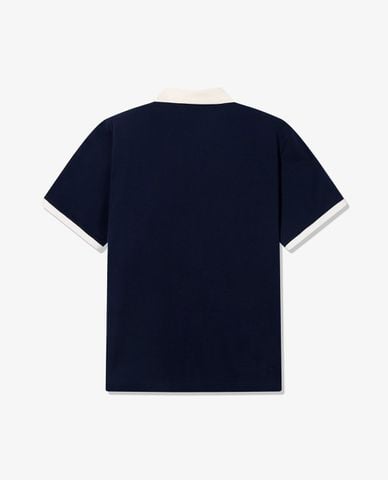  FILA - Áo polo unisex cổ bẻ tay ngắn 