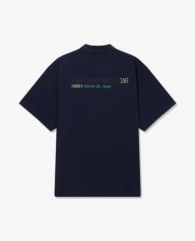  FILA - Áo polo unisex cổ bẻ tay ngắn Indirizzo 
