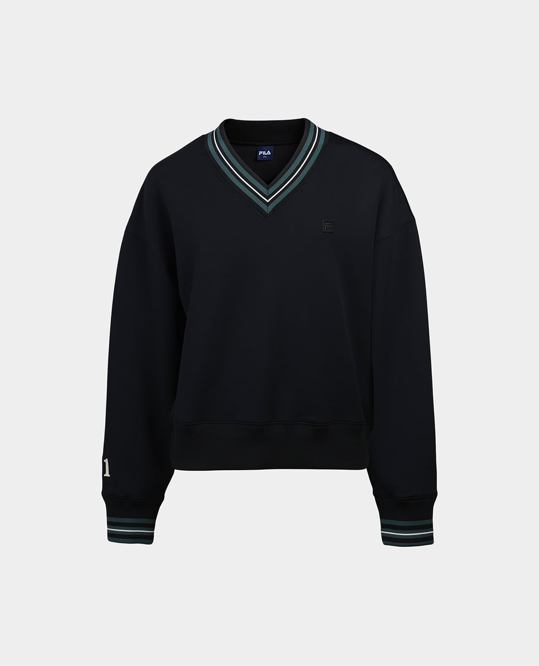 FILA - Áo sweatshirt nữ cổ V tay dài Origin Club