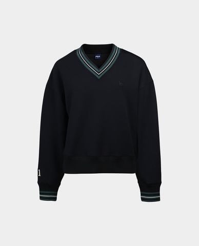  FILA - Áo sweatshirt nữ cổ V tay dài Origin Club 