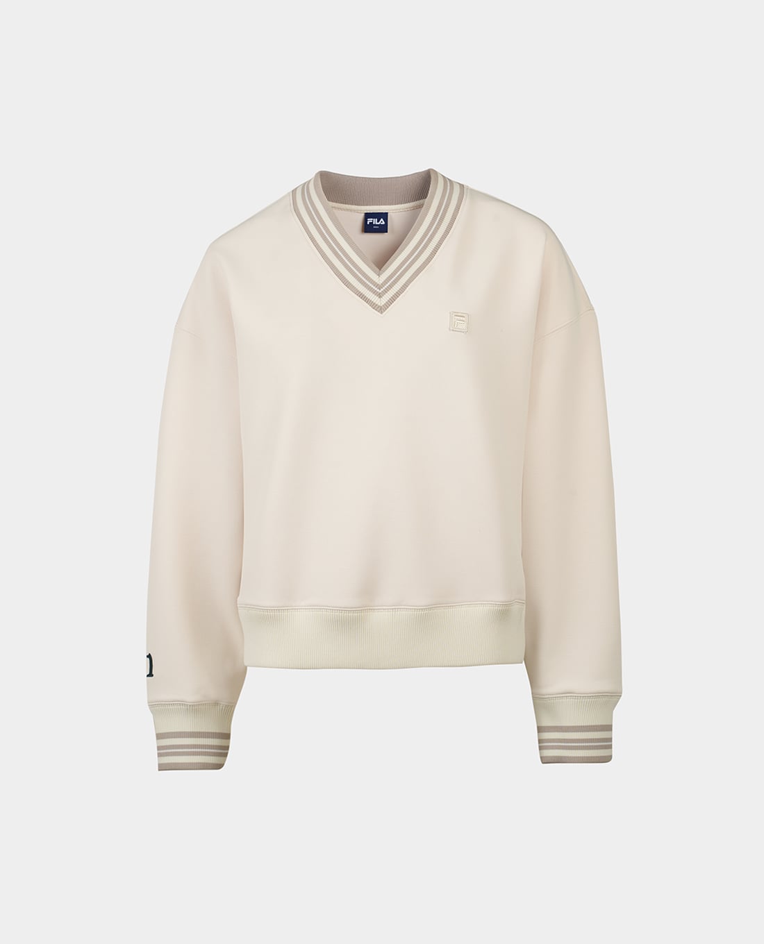 FILA - Áo sweatshirt nữ cổ V tay dài Origin Club