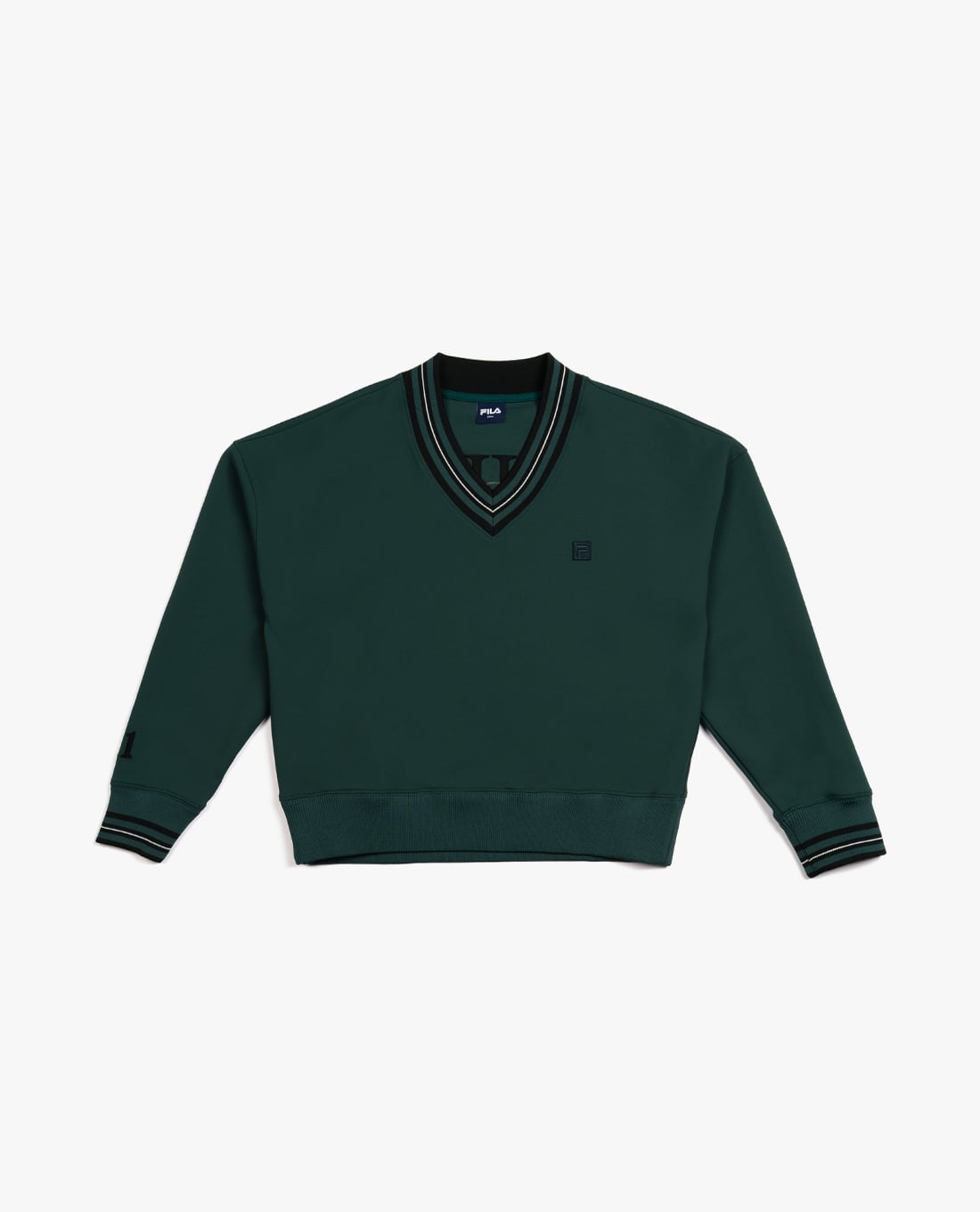 FILA - Áo sweatshirt nữ cổ V tay dài Origin Club
