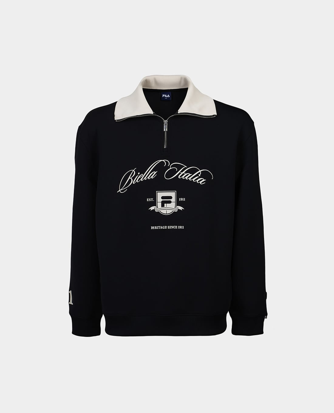 FILA - Áo sweatshirt unisex tay dài khóa zip Origin Club