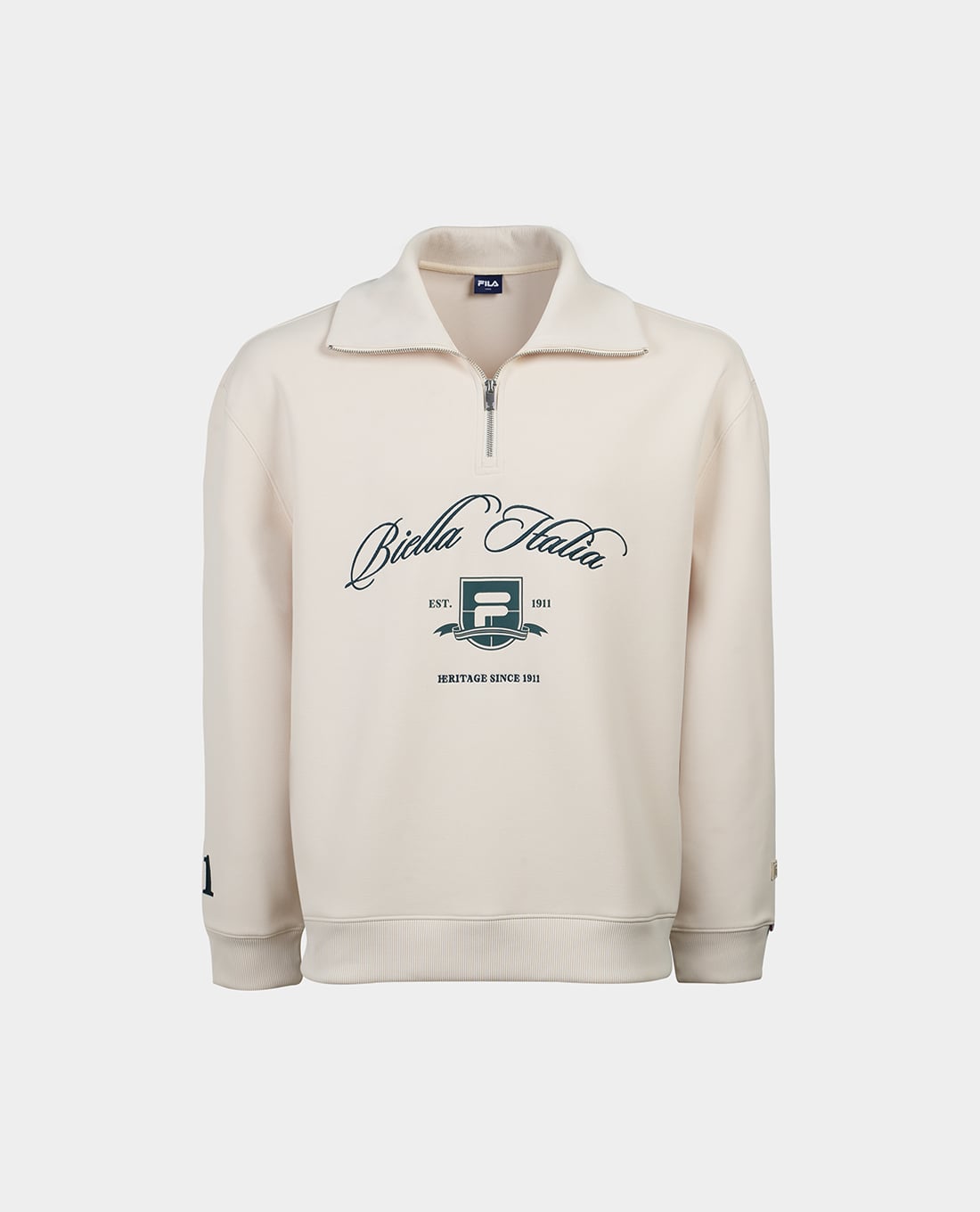 FILA - Áo sweatshirt unisex tay dài khóa zip Origin Club