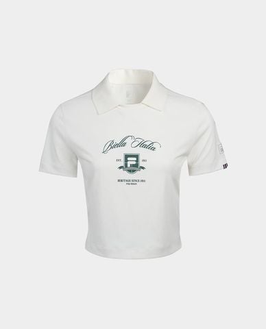  FILA - Áo polo nữ tay ngắn phom ôm Origin Match 