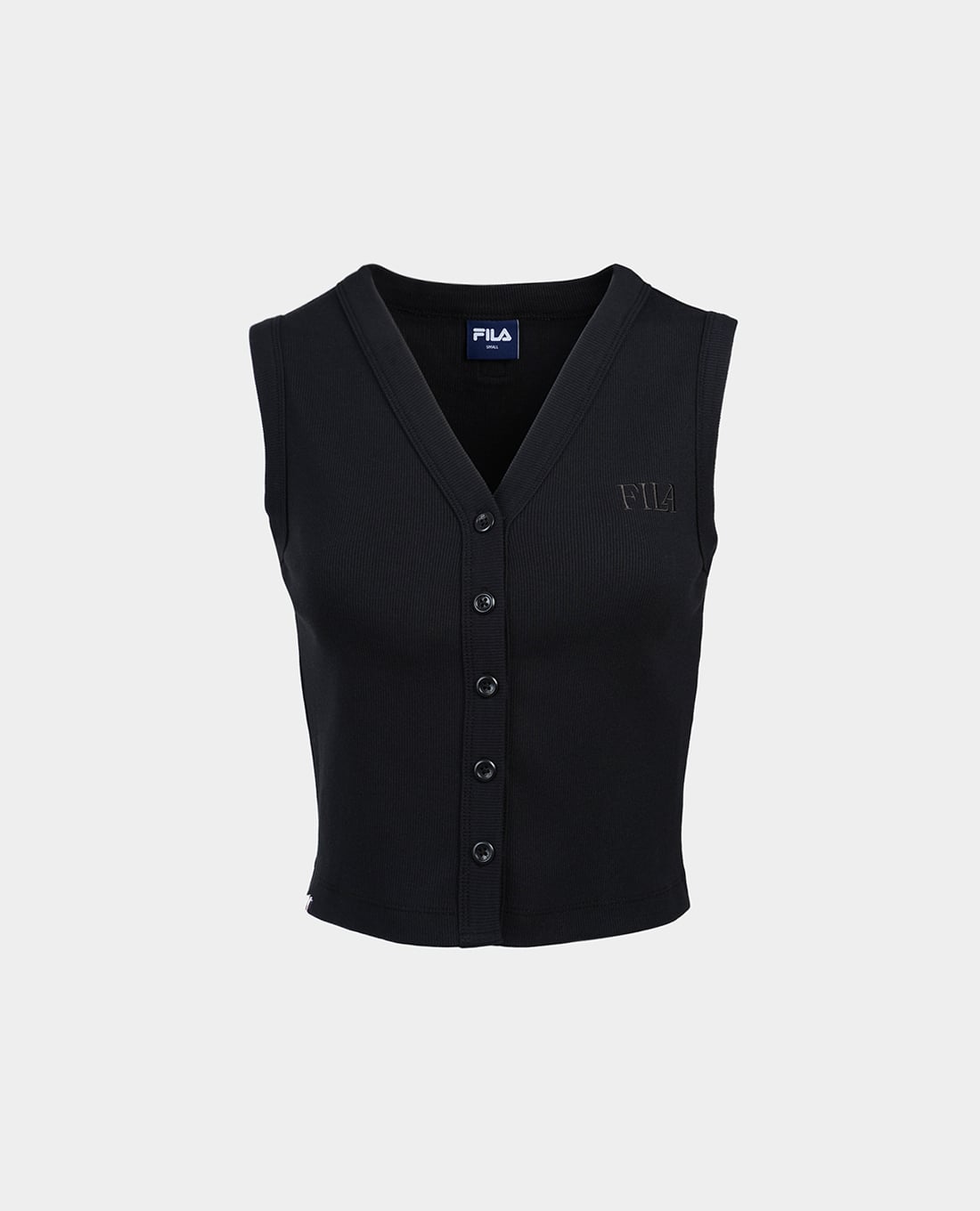 FILA - Áo khoác gilet nữ dệt kim cổ V Origin Club