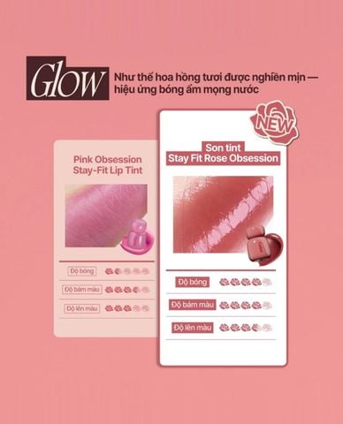  FWEE - Son tint Rose Obsession Stay Fit 