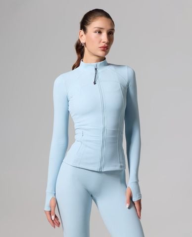  OLABEN - Áo khoác thể thao nữ cổ trụ Evo Tight Fit Define 