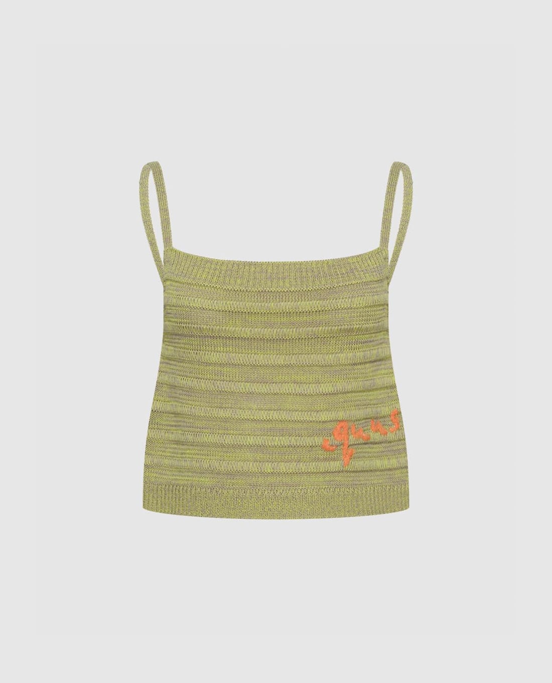 URBAN REVIVO - Áo hai dây nữ dệt kim phom croptop