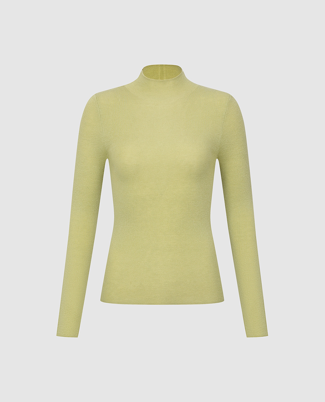 URBAN REVIVO - Áo dệt kim nữ cổ cao tay dài